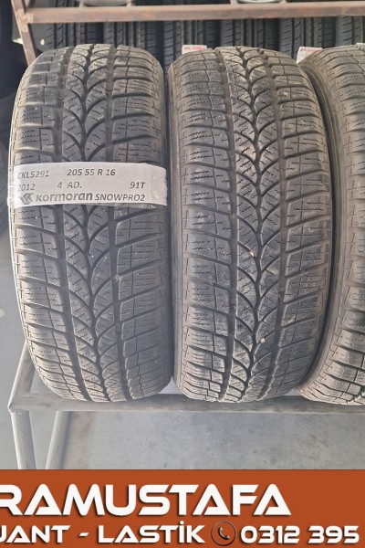 205 55 R 16 KORMORAN SNOWPRO2 91T * 2012 * 4 ADET * CKL5291