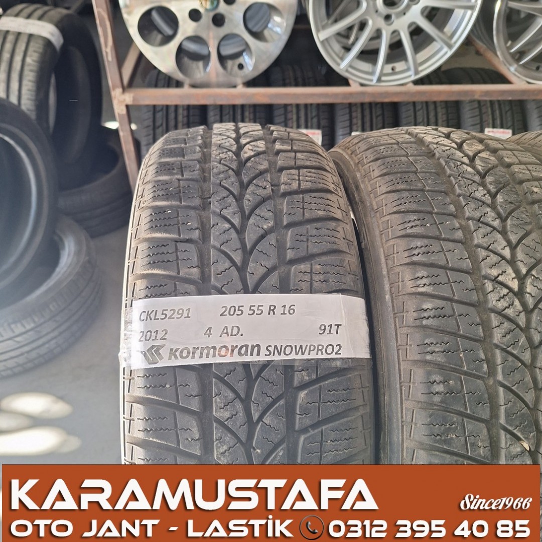205 55 R 16 KORMORAN SNOWPRO2 91T * 2012 * 4 ADET * CKL5291