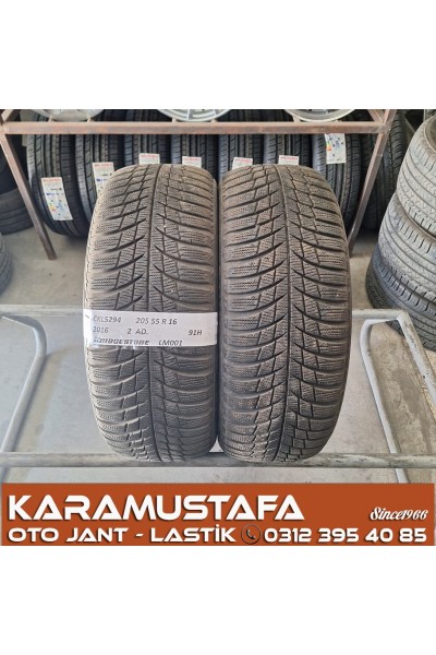 205 55 R 16 BRIDGESTONE LM001 91H * 2016 * 2 ADET * CKL5294