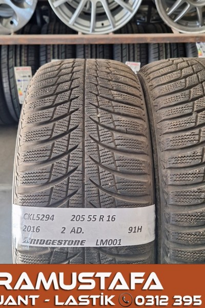 205 55 R 16 BRIDGESTONE LM001 91H * 2016 * 2 ADET * CKL5294
