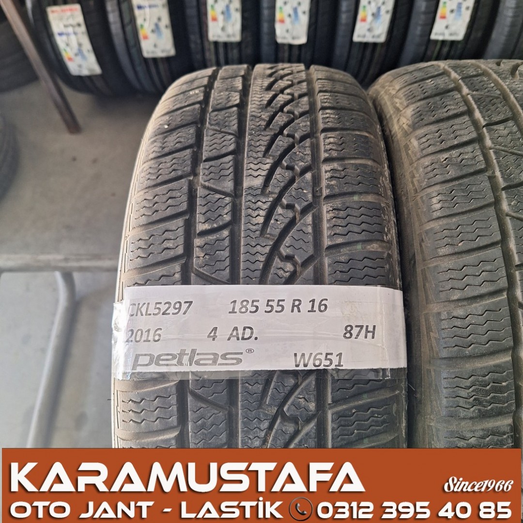185 55 R 16 PETLAS W651 87H * 2016 * 4 ADET * CKL5297