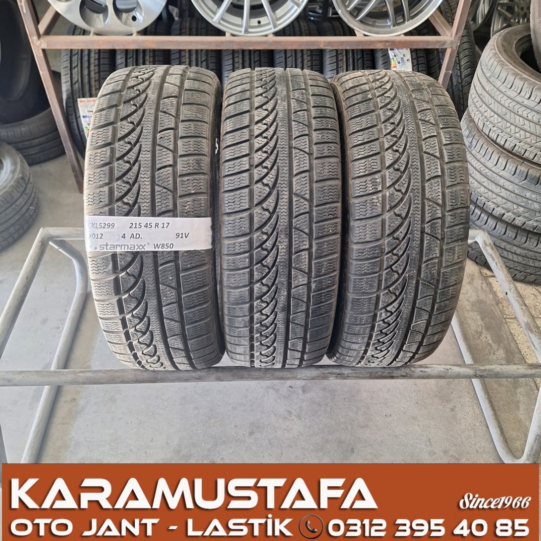 215 45 R 17 STARMAXX W850 91V * 2012 * 3 ADET * CKL5299