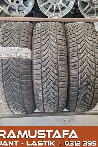 195 65 R 15 LASSA SNOWAYS3 91H * 2016 * 3 ADET * CKL5301