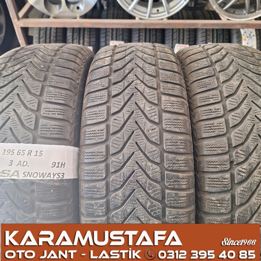 195 65 R 15 LASSA SNOWAYS3 91H * 2016 * 3 ADET * CKL5301