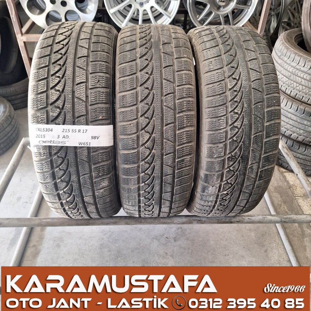 215 55 R 17 PETLAS W651 98V * 2015 * 3 ADET * CKL5304