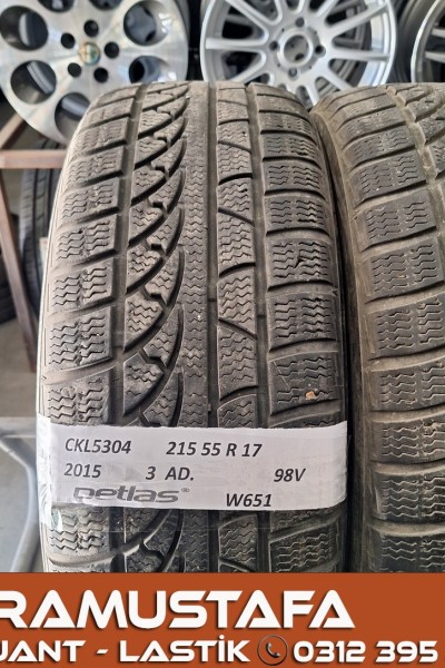 215 55 R 17 PETLAS W651 98V * 2015 * 3 ADET * CKL5304