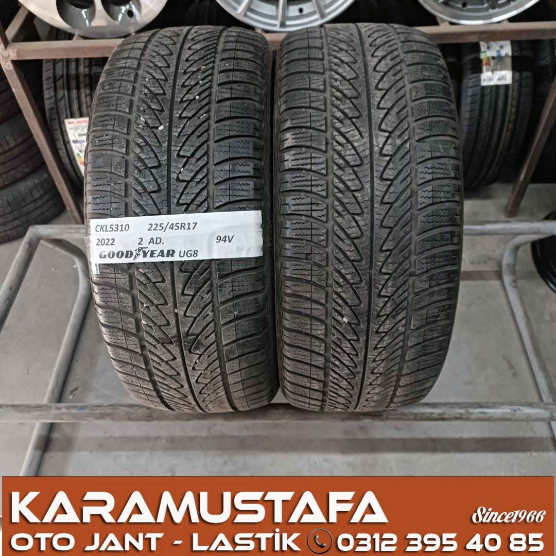 225 45 R 17 GOODYEAR ULTRAGRIP8 94V * 2022 * 2 ADET * CKL5310