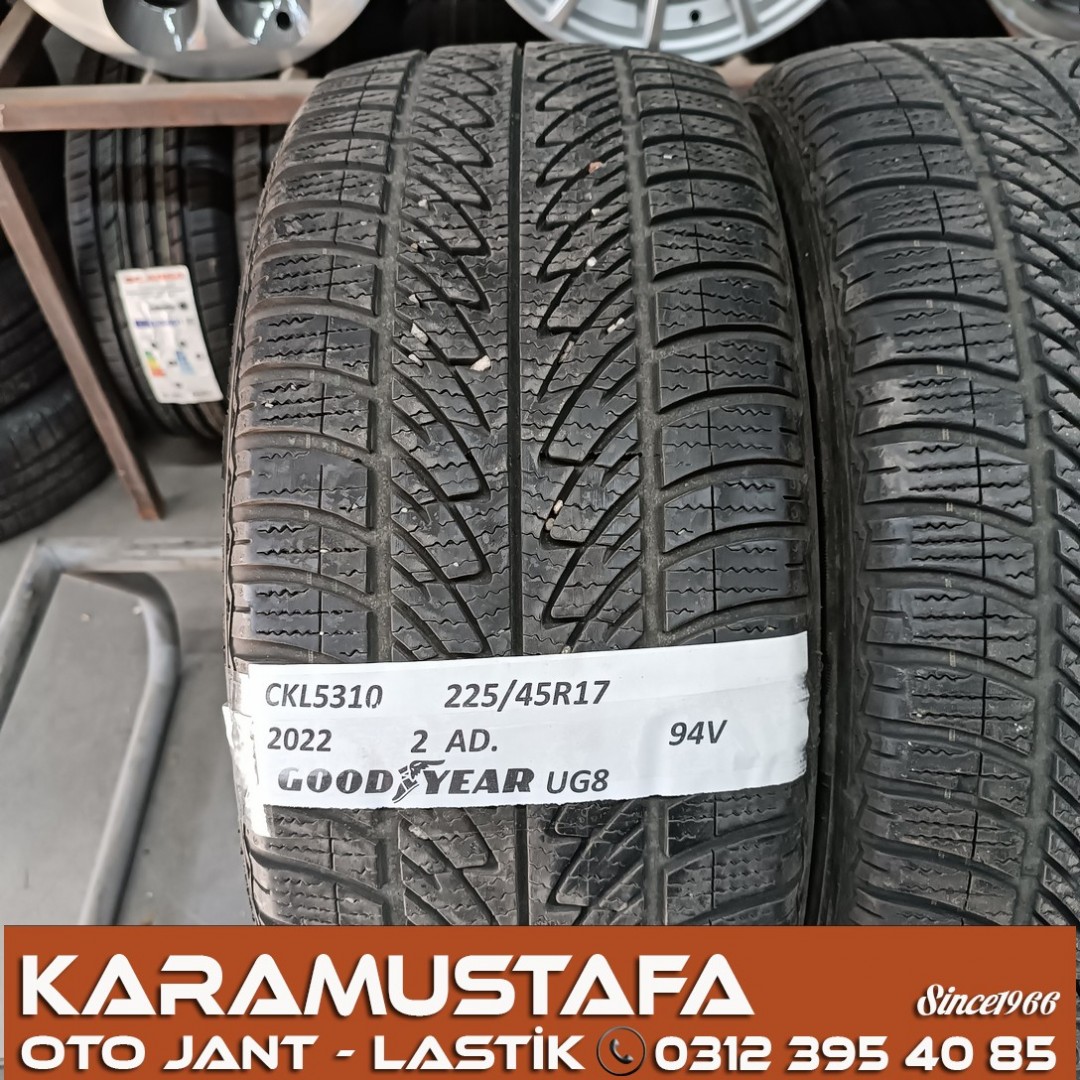 225 45 R 17 GOODYEAR ULTRAGRIP8 94V * 2022 * 2 ADET * CKL5310