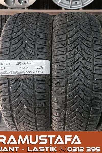 205 60 R 16 LASSA SNOWAYS3 92H * 2017 * 4 ADET * CKL5313