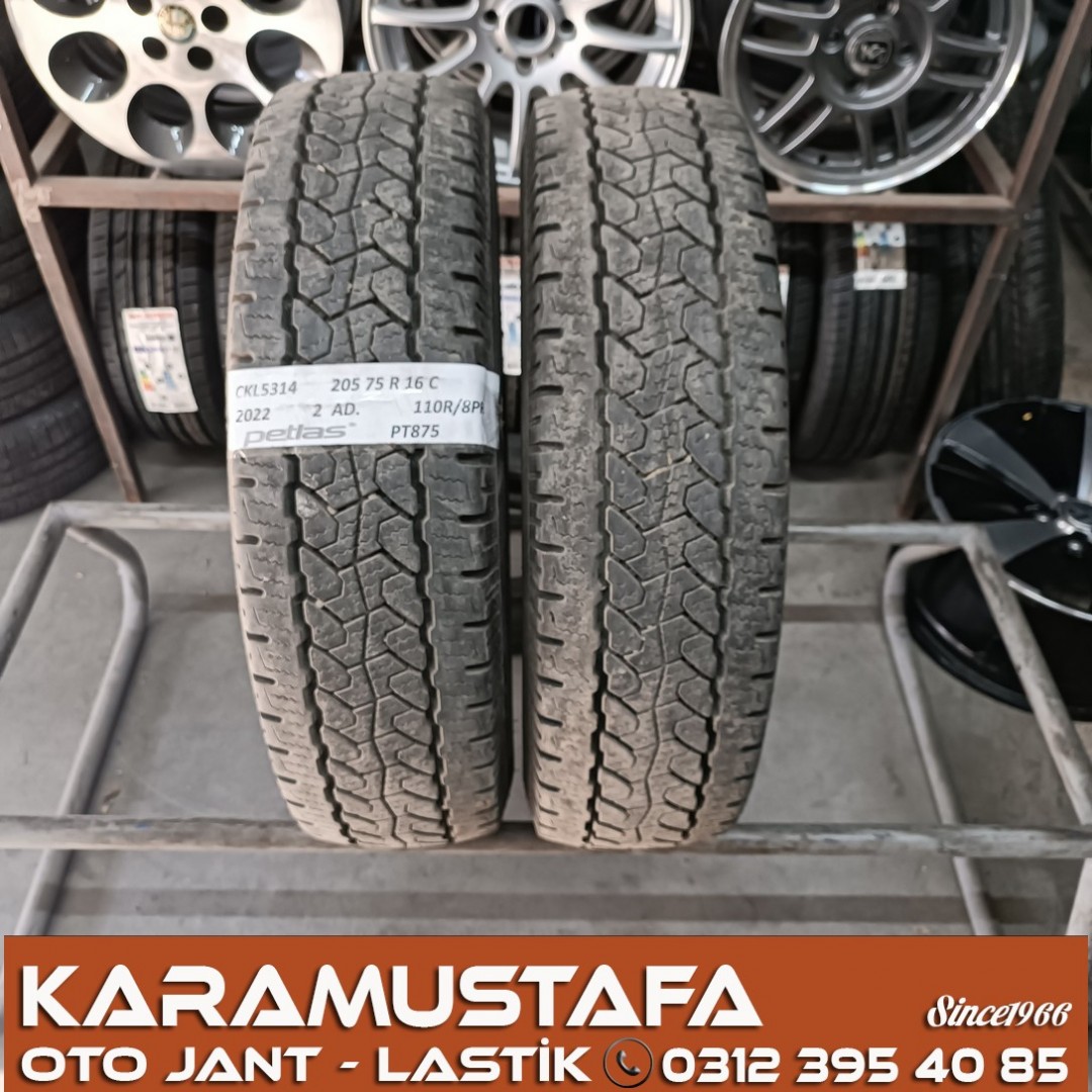 205 75 R 16 C TIPI PETLAS PT875 110R * 2022 * 4 ADET * CKL5314