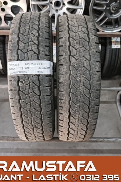 205 75 R 16 C TIPI PETLAS PT875 110R * 2022 * 4 ADET * CKL5314