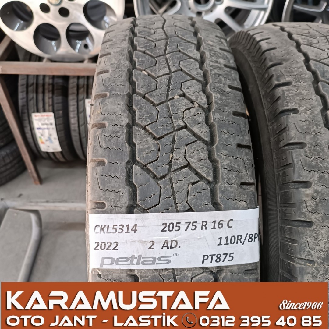 205 75 R 16 C TIPI PETLAS PT875 110R * 2022 * 4 ADET * CKL5314