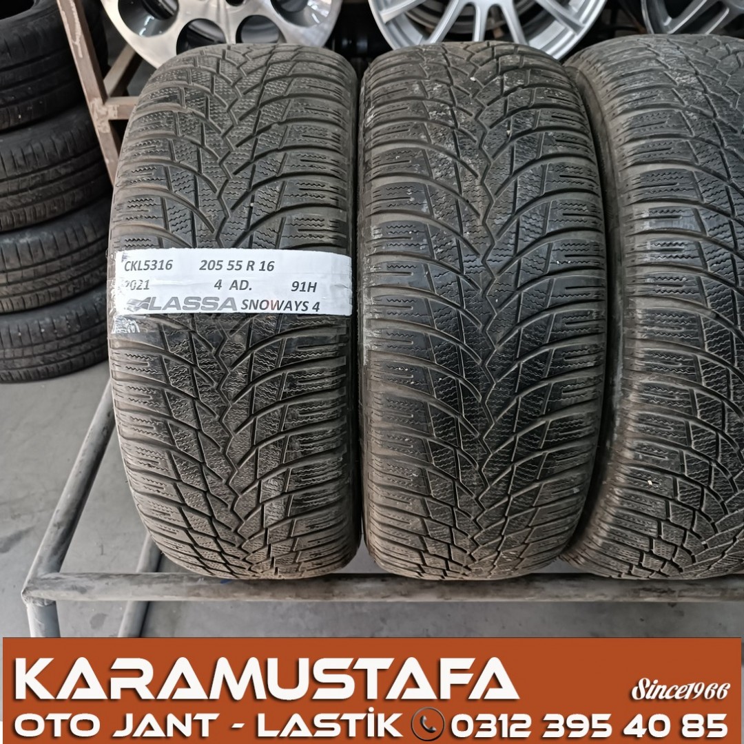 205 55 R 16 LASSA SNOWAYS4 91H * 2021 * 4 ADET * CKL5316