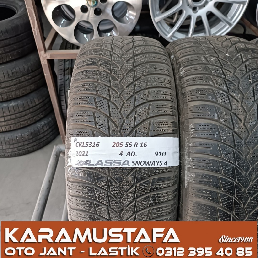 205 55 R 16 LASSA SNOWAYS4 91H * 2021 * 4 ADET * CKL5316