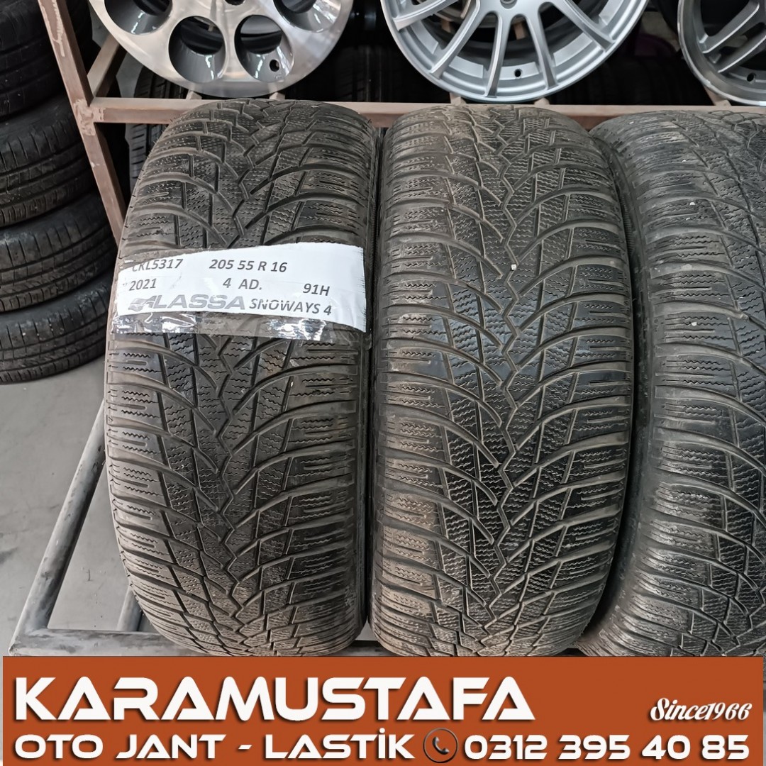 205 55 R 16 LASSA SNOWAYS4 91H * 2021 * 4 ADET * CKL5317