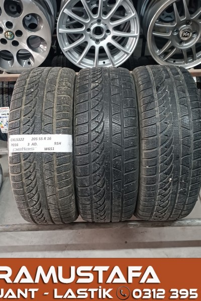 205 55 R 16 PETLAS W651 91H * 2016 * 3 ADET * CKL5322
