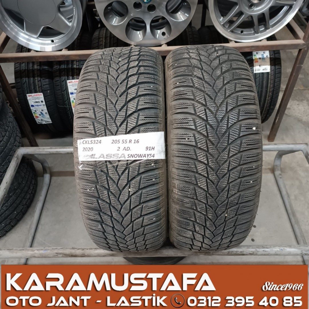 205 55 R 16 LASSA SNOWAYS4 91T * 2020 * 2 ADET * CKL5324