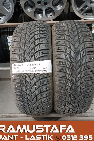 205 55 R 16 LASSA SNOWAYS4 91T * 2020 * 2 ADET * CKL5324
