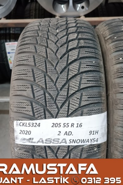 205 55 R 16 LASSA SNOWAYS4 91T * 2020 * 2 ADET * CKL5324