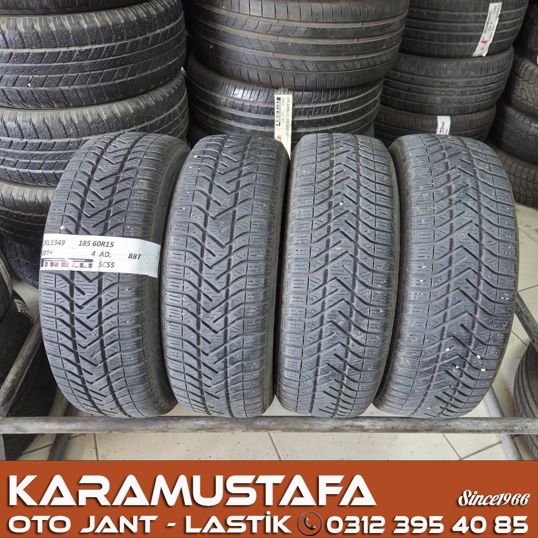 185 60 R 15 PIRELLI SC5 88T * 2016 * 4 ADET * CKL5349