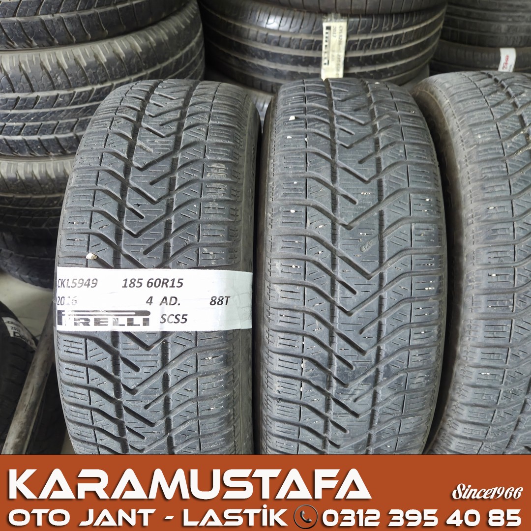 185 60 R 15 PIRELLI SC5 88T * 2016 * 4 ADET * CKL5349