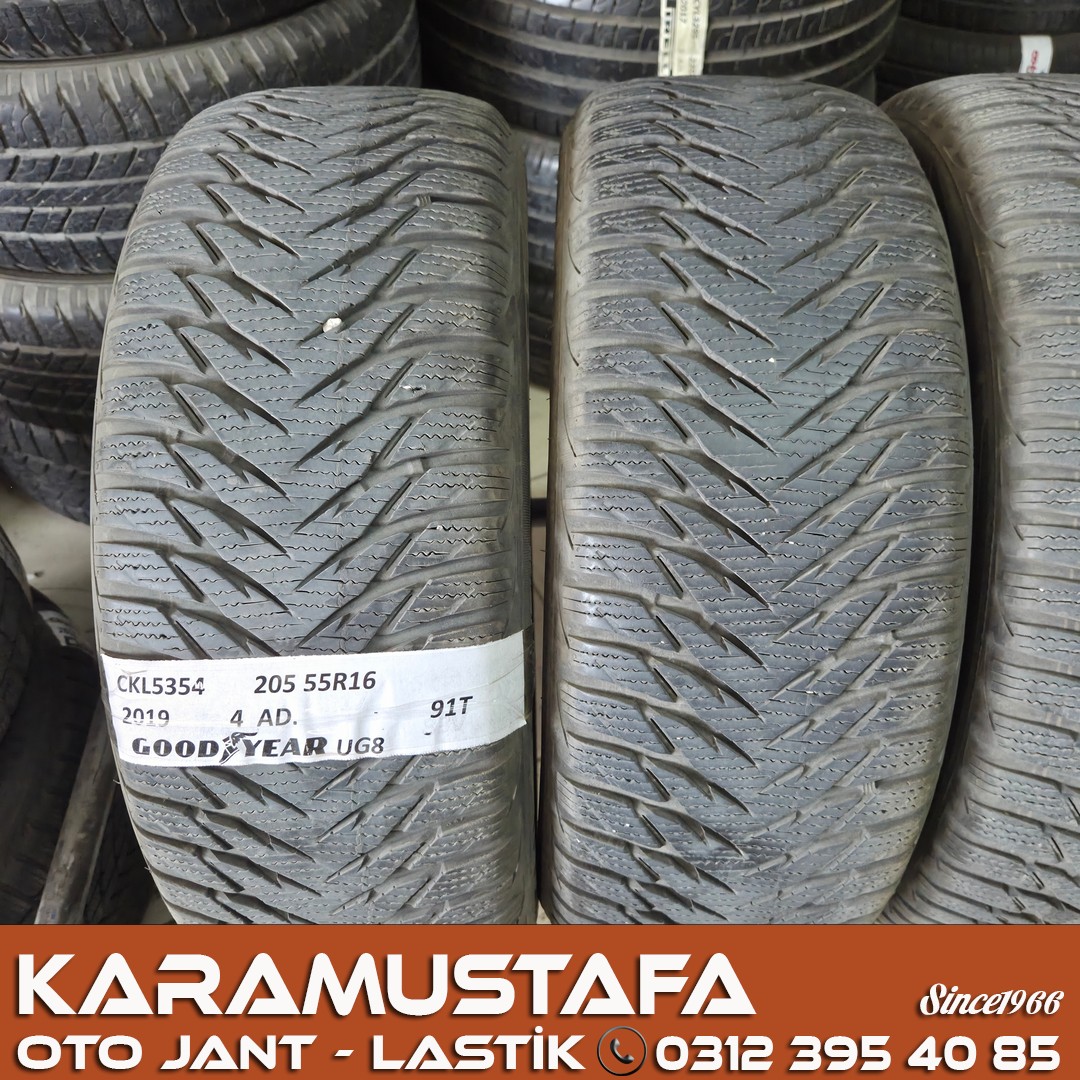 205 55 R 16 GOODYEAR UG8 91T * 2019 * 4 ADET * CKL5354