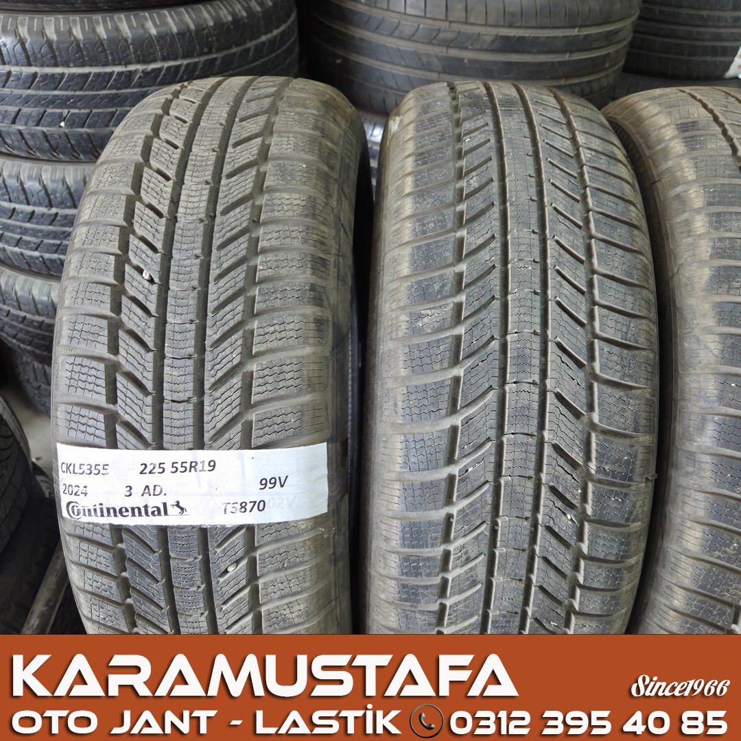 225 55 R 19 CONTINENTAL TS870 99V * 2024 * 3 ADET * CKL5355
