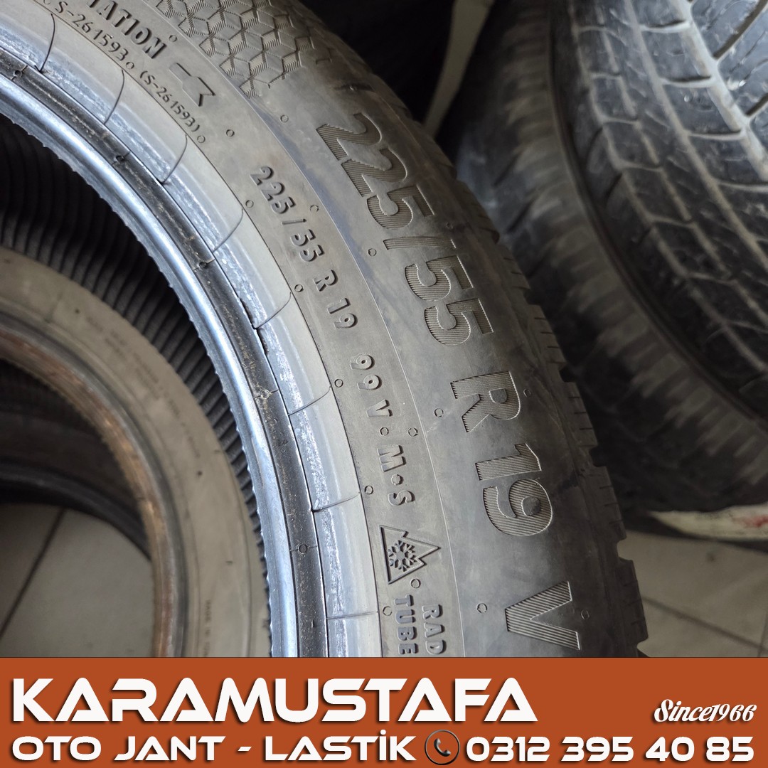225 55 R 19 CONTINENTAL TS870 99V * 2024 * 3 ADET * CKL5355