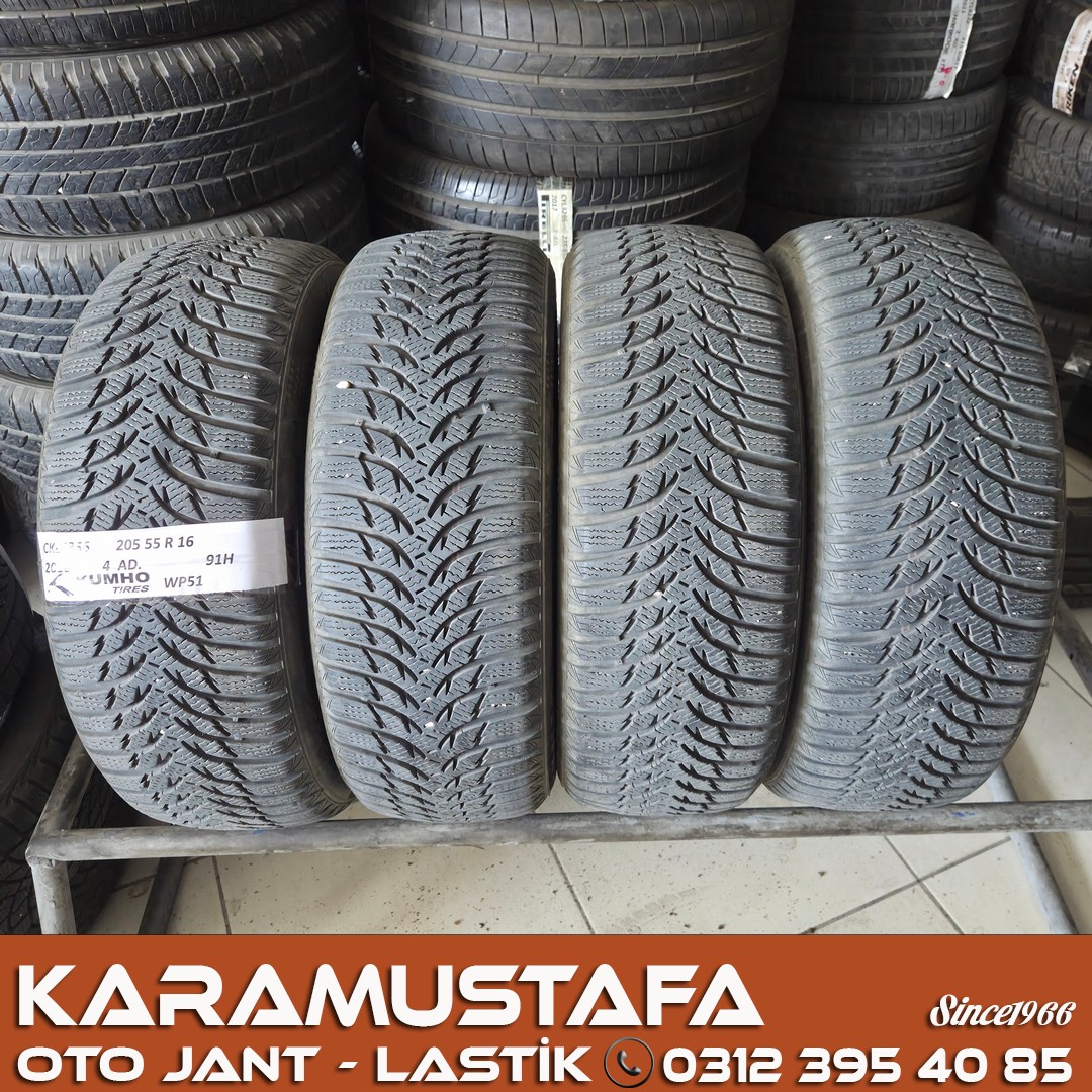205 55 R 16 KUMHO WP51 91H *2016 * 4 ADET * CKL5356