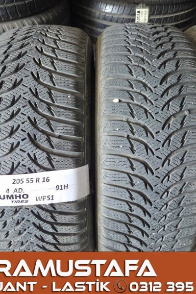 205 55 R 16 KUMHO WP51 91H *2016 * 4 ADET * CKL5356