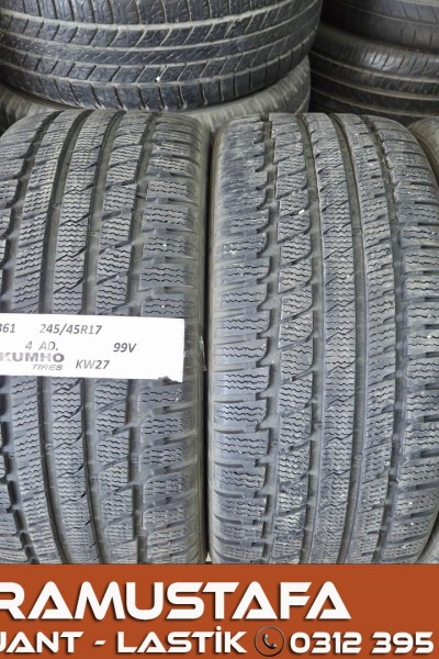245 45 R 17 KUMHO KW27 99V * 2013 * 4 ADET * CKL5361