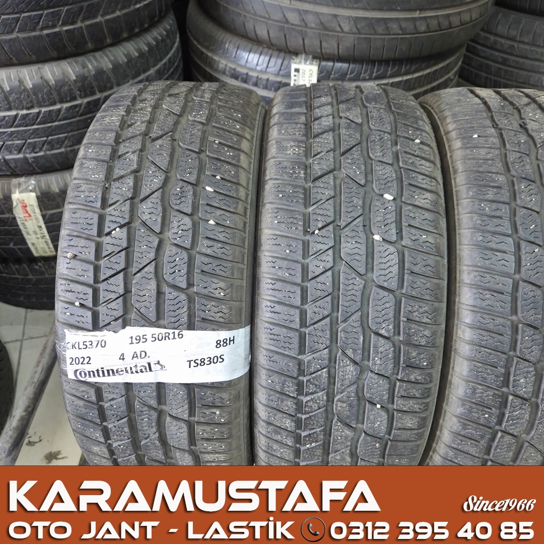 195 50 R 16 CONTINENTAL TS830P 88H * 2019 * 4 ADET * CKL5370