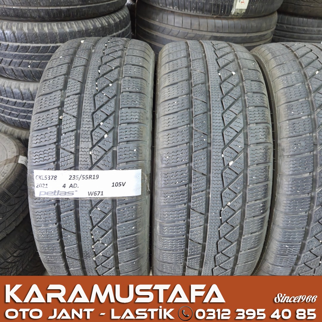 235 55 R 19 PETLAS W671 105V * 2021* 4 ADET * CKL5378