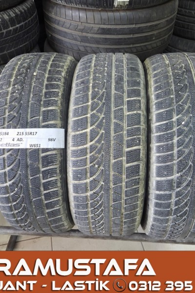 215 55 R 17 PETLAS W651 98V * 2012 * 3 ADET * CKL5384