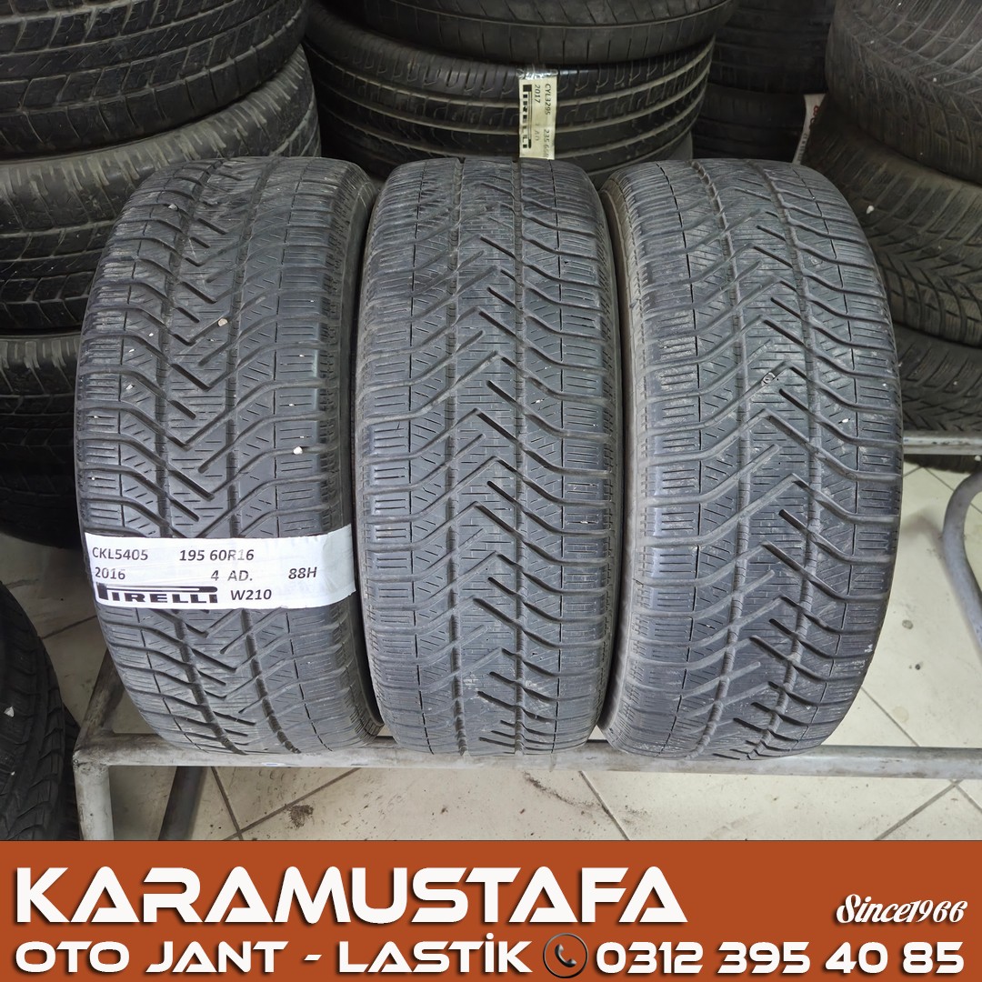 195 60 R 16 PIRELLI W210 88H * 2016 * 3 ADET * CKL5405