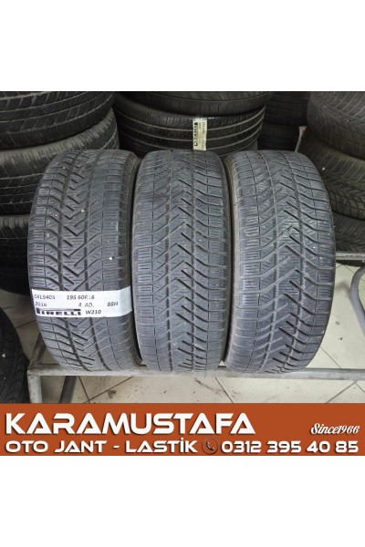 195 60 R 16 PIRELLI W210 88H * 2016 * 3 ADET * CKL5405