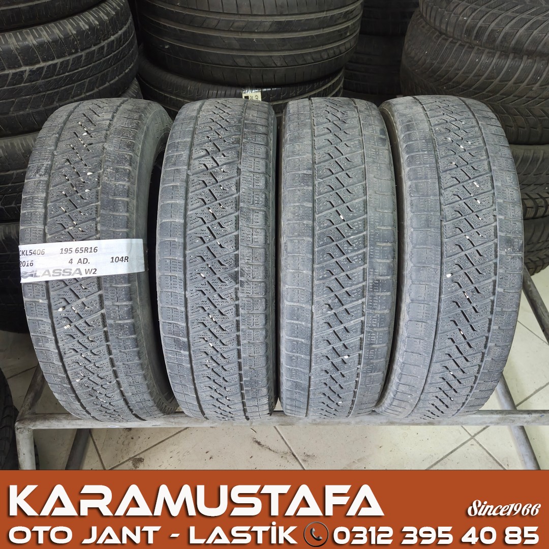 195 65 R 16 LASSA WINTUS2 104R * 2016 * 4 ADET * CKL5406