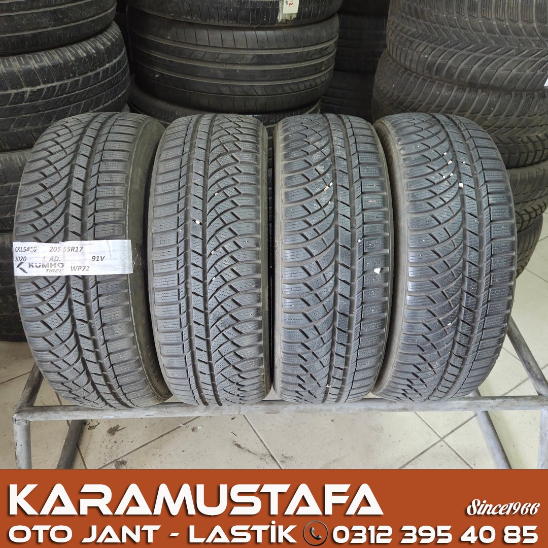 205 55 R 17 KUMHO WP72 91W * 2020 * 4 ADET * CKL5416