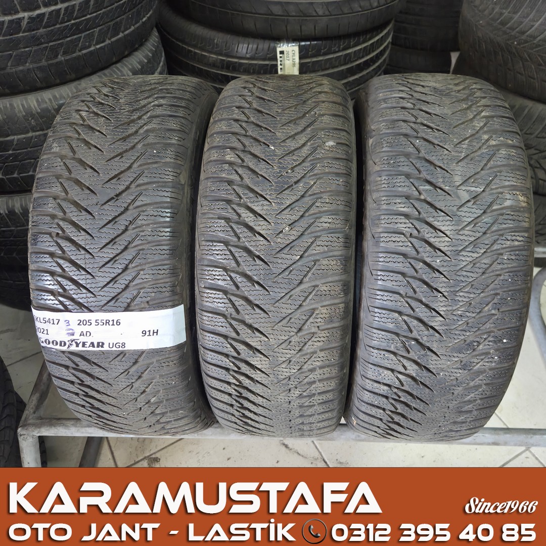 205 55 R 16 GOODYEAR UG8 91H * 2021 * 3 ADET * CKL5417