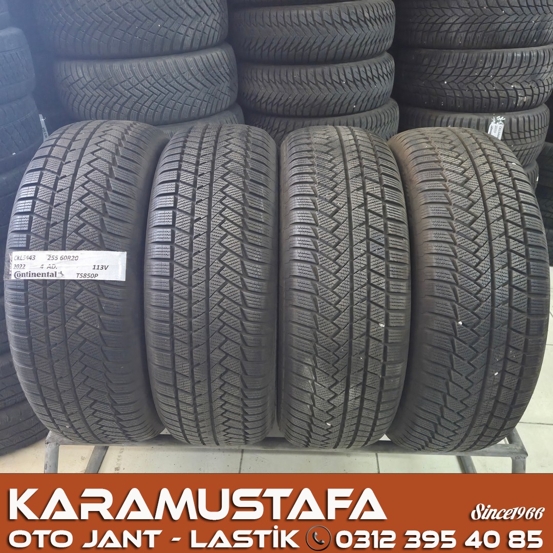 255 60 R 20 CONTINENTAL TS850P 113V * 2022 * 4 ADET * CKL5443