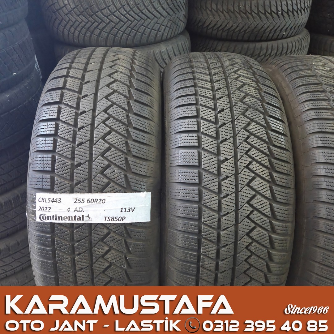 255 60 R 20 CONTINENTAL TS850P 113V * 2022 * 4 ADET * CKL5443