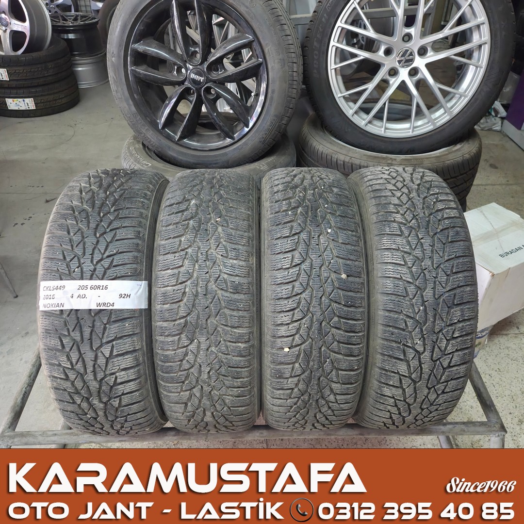 205 60 R 16 NOKIAN WRD4 92H * 2016 * 4 ADET * CKL5449