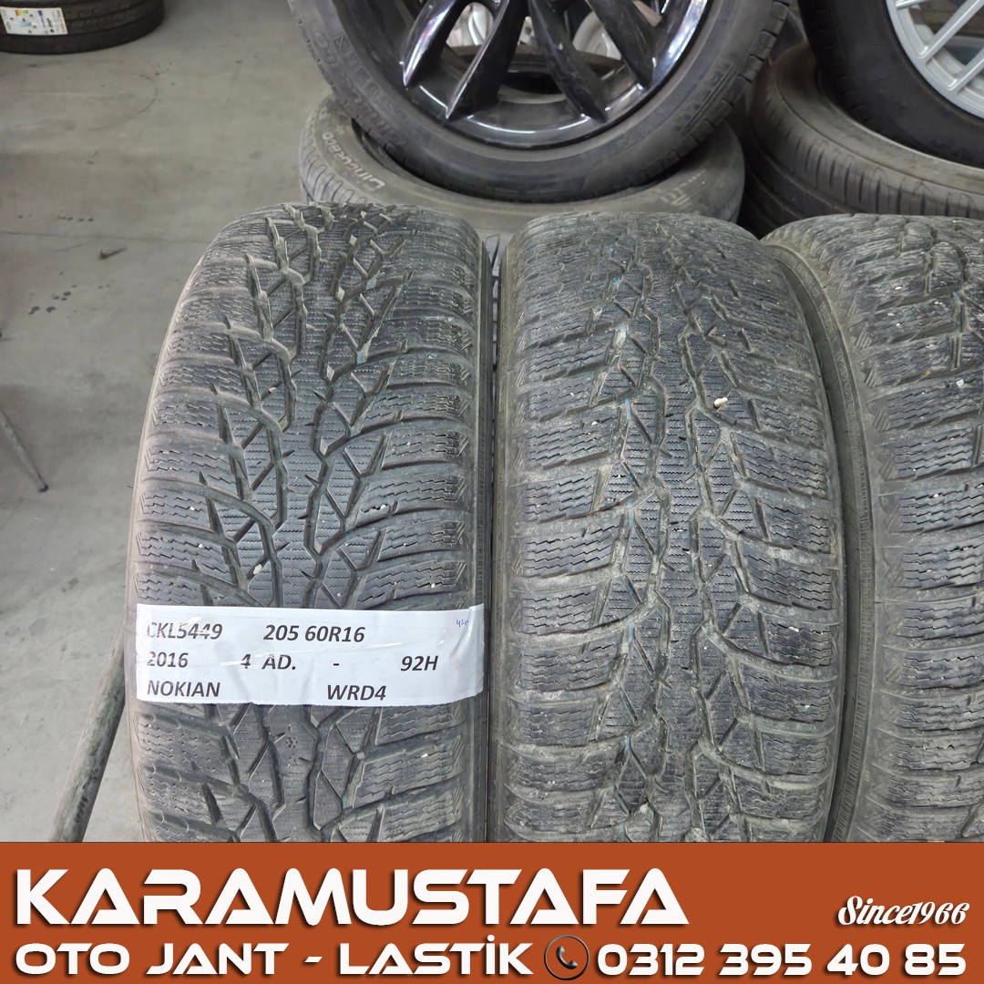 205 60 R 16 NOKIAN WRD4 92H * 2016 * 4 ADET * CKL5449