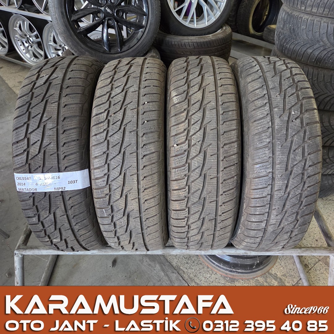 225 70 R 16 MATADOR MP92 103T * 2014 * 4 ADET * CKL5546