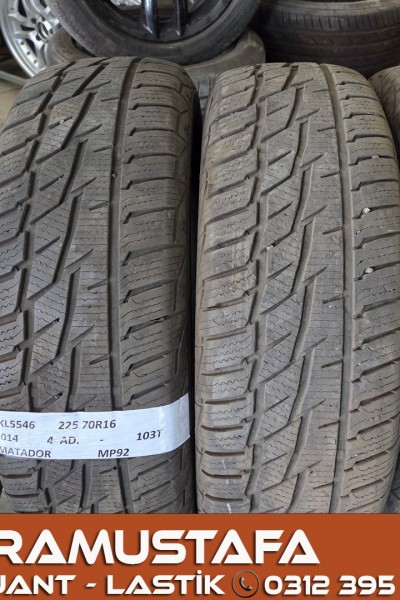 225 70 R 16 MATADOR MP92 103T * 2014 * 4 ADET * CKL5546