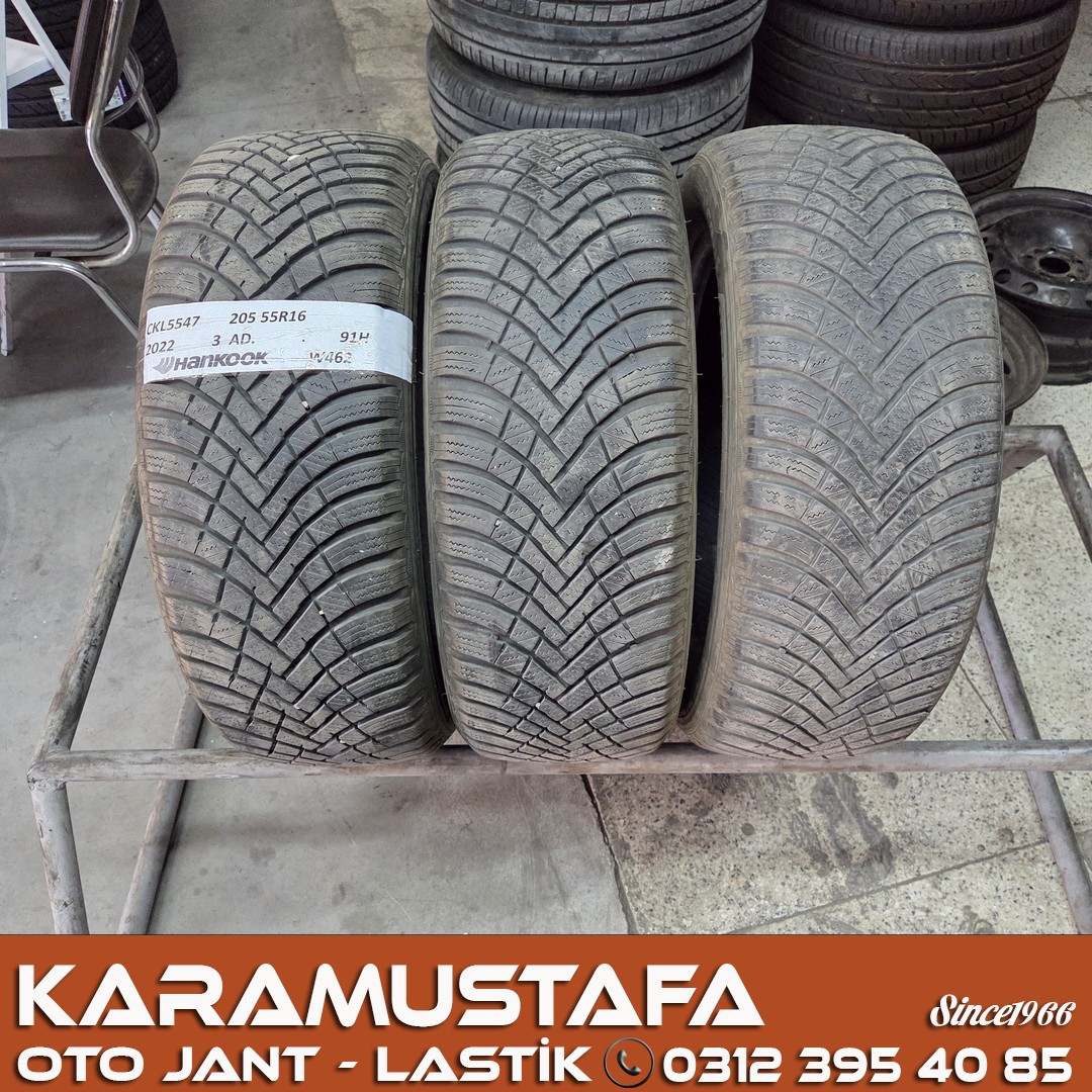 205 55 R 16 HANKOOK W462 91T * 2022 * 3 ADET * CKL5547