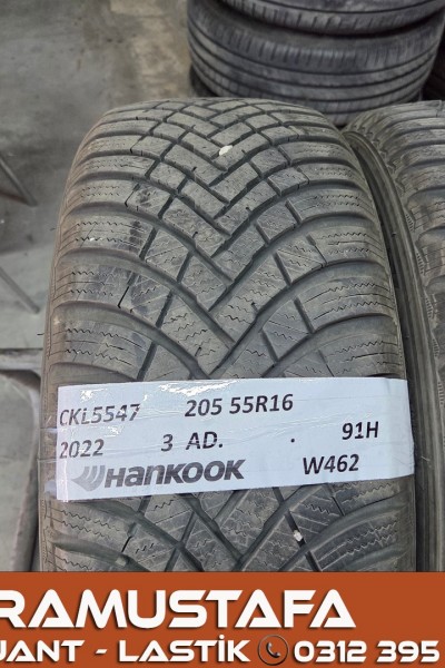 205 55 R 16 HANKOOK W462 91T * 2022 * 3 ADET * CKL5547