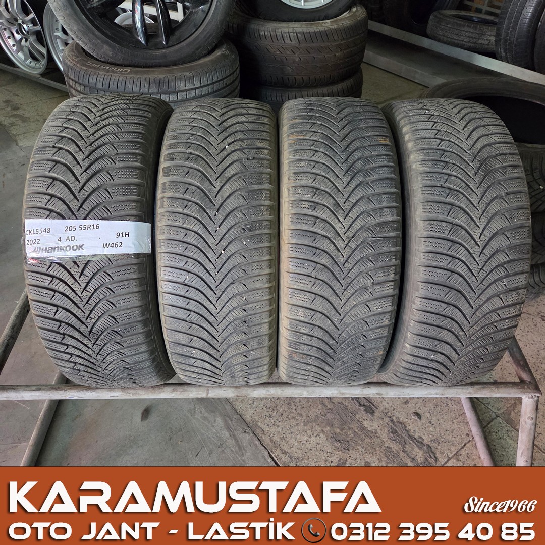 205 55 R 16 HANKOOK W462 91H * 2020 * 4 ADET * CKL5548
