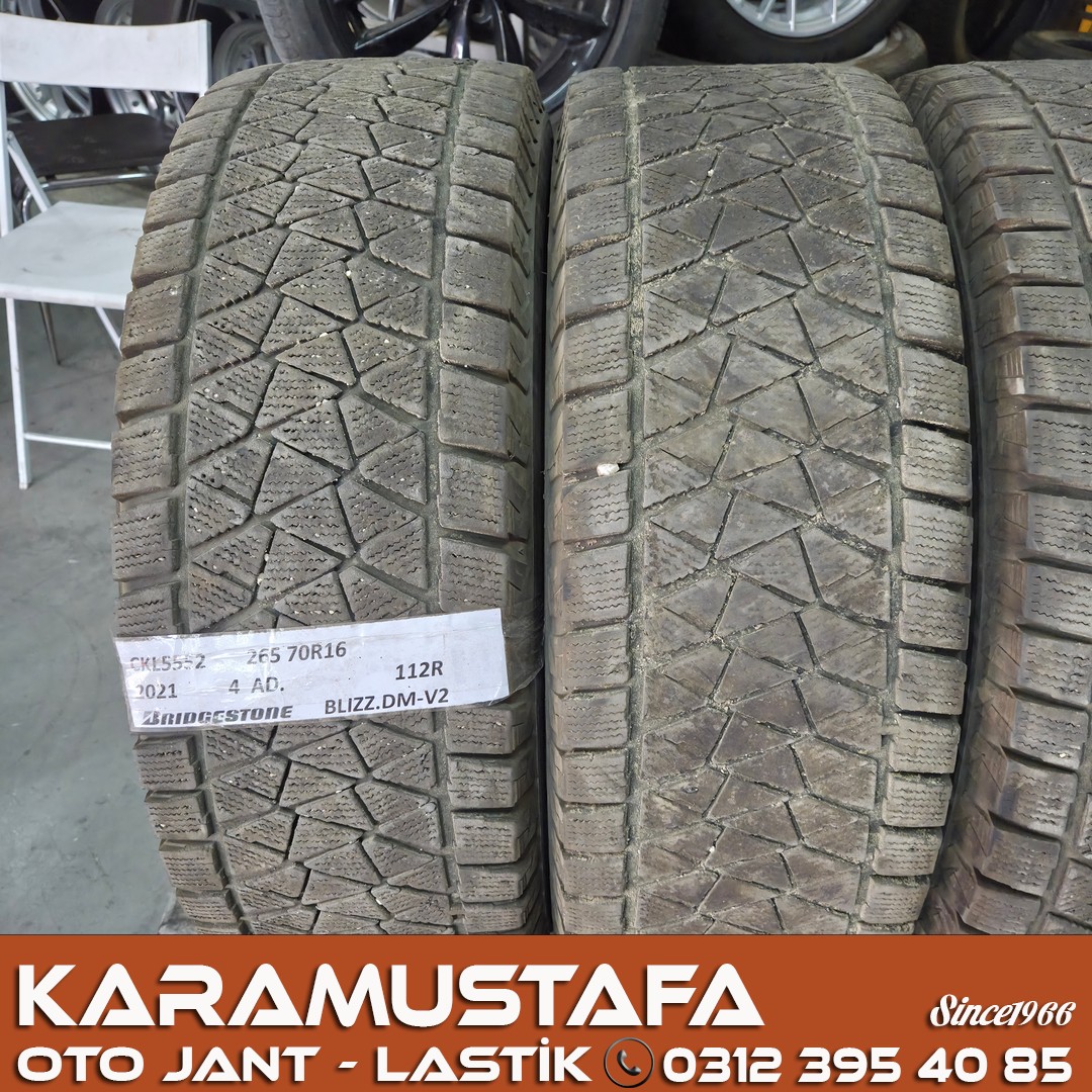 265 70 R 16 BRIDGESTONE DMV2 112R * 2021 * 4 ADET * CKL5552