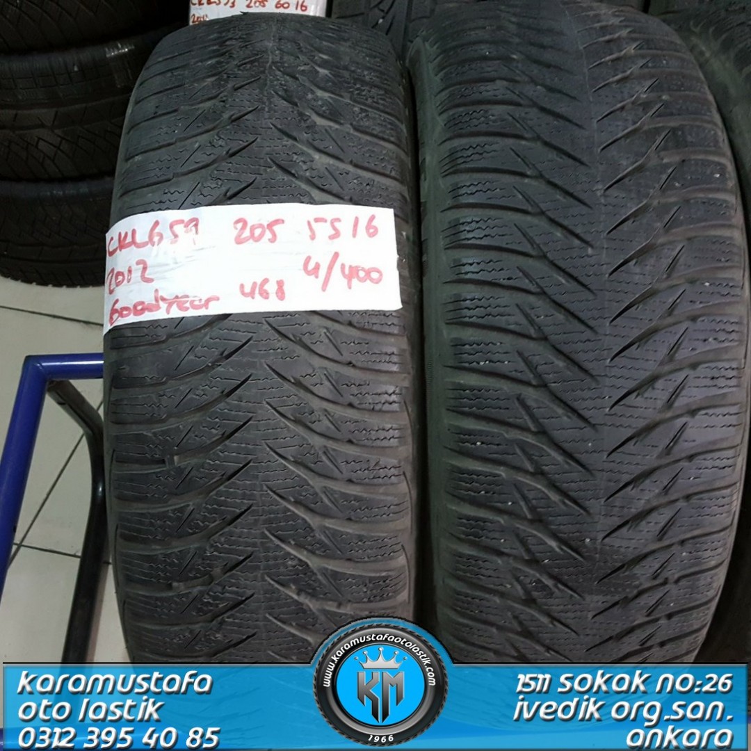 205 55 R 16 GOODYEAR ULTRAGRIP 8 91T * 2012 * 4 ADET * CKL659